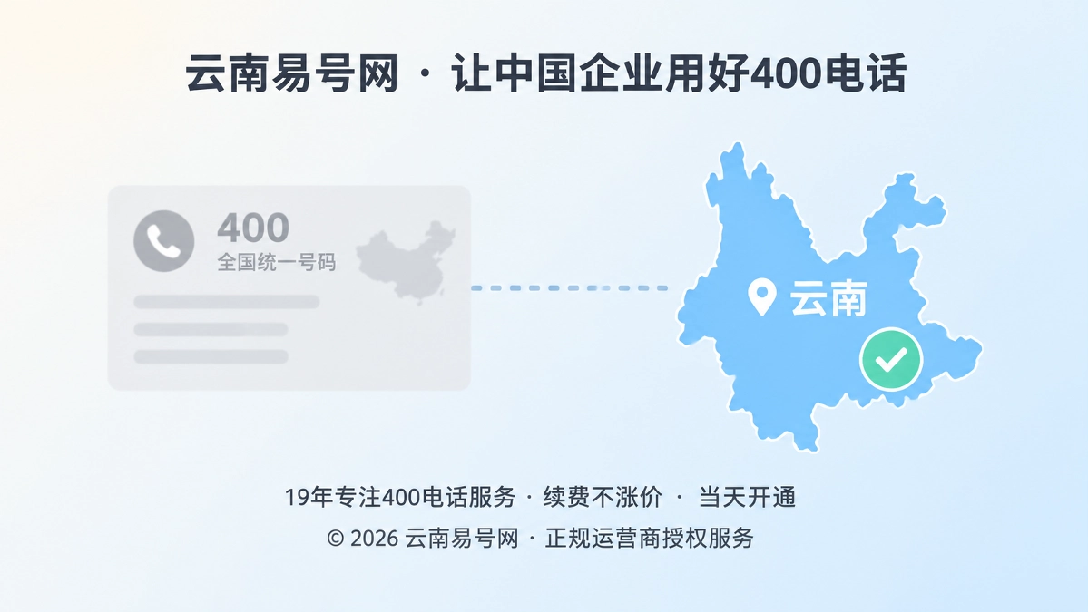 2026年400电话行业洞察：统一号码如何守住云南本地信任
