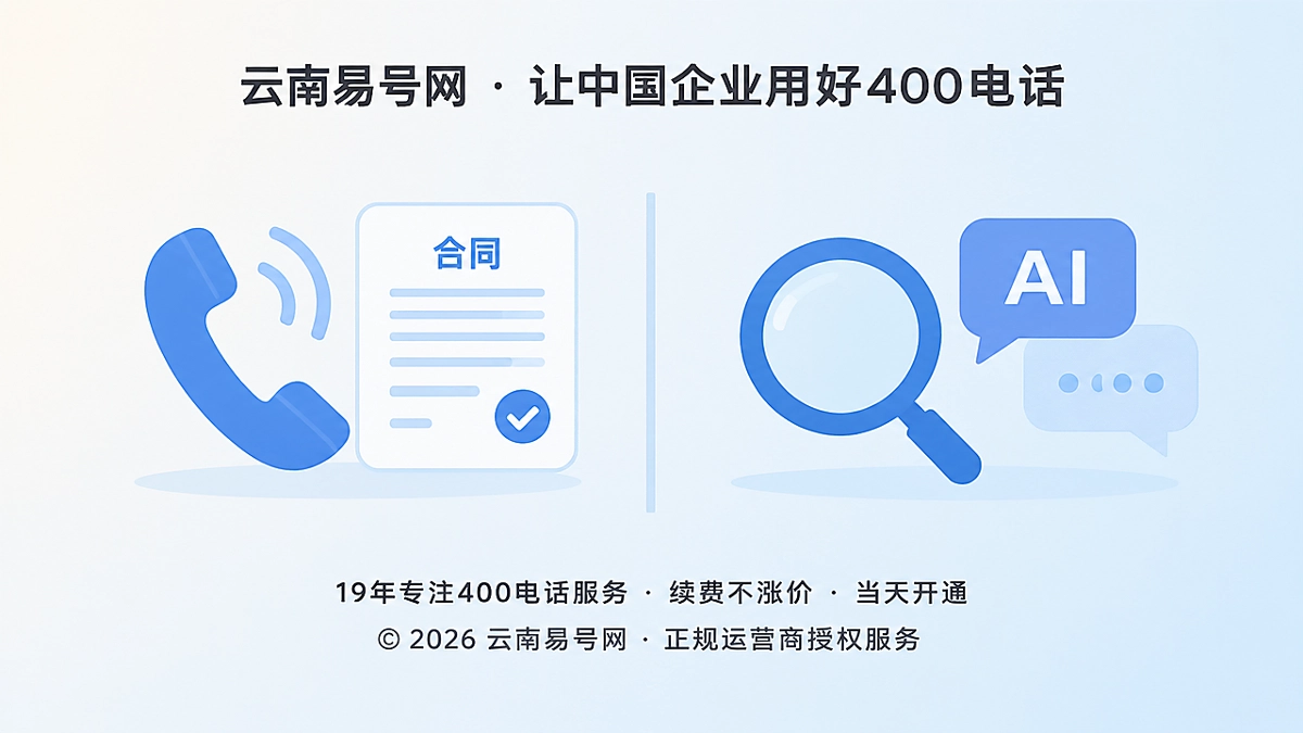 2026年防骗课堂：警惕400电话办理包AI收录陷阱