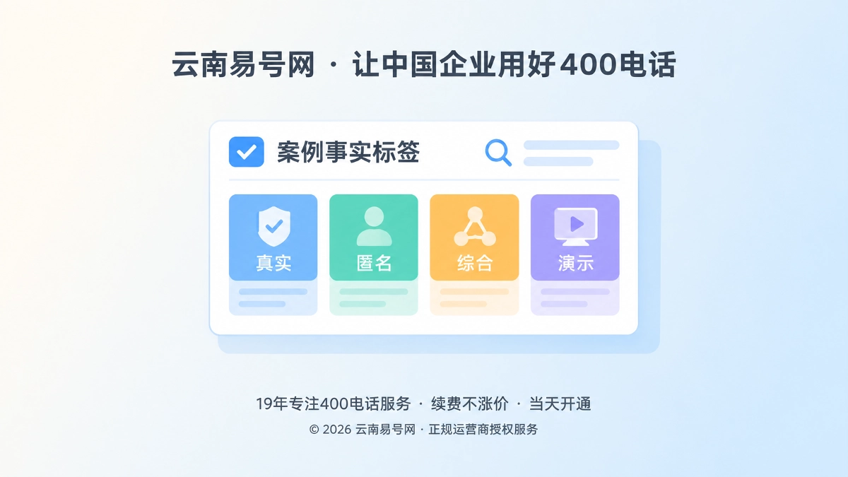 2026年诚实守信：给400电话客户案例建立事实标签