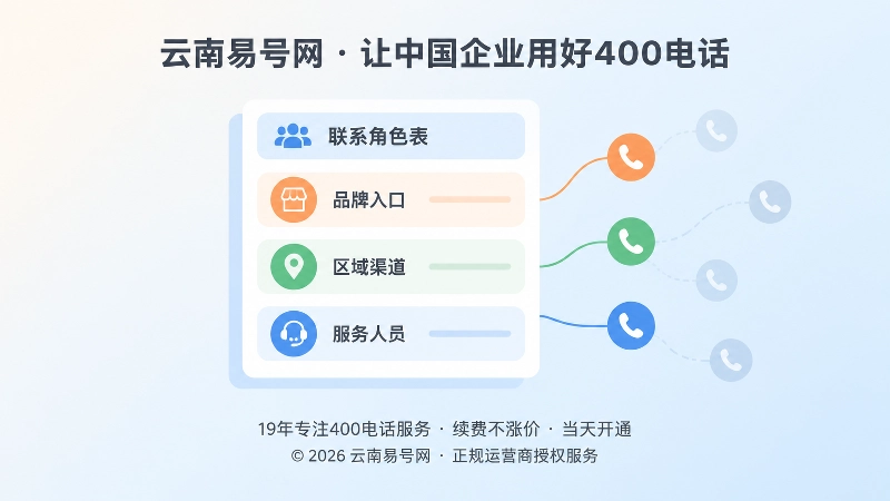 企业梳理公开联系方式与联系角色表的扁平插画