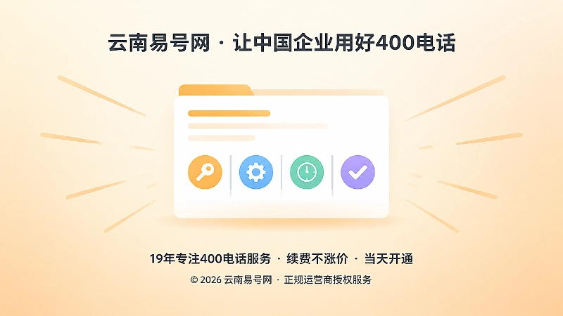 400电话后台权限与语音版本集中管理的聚焦插画