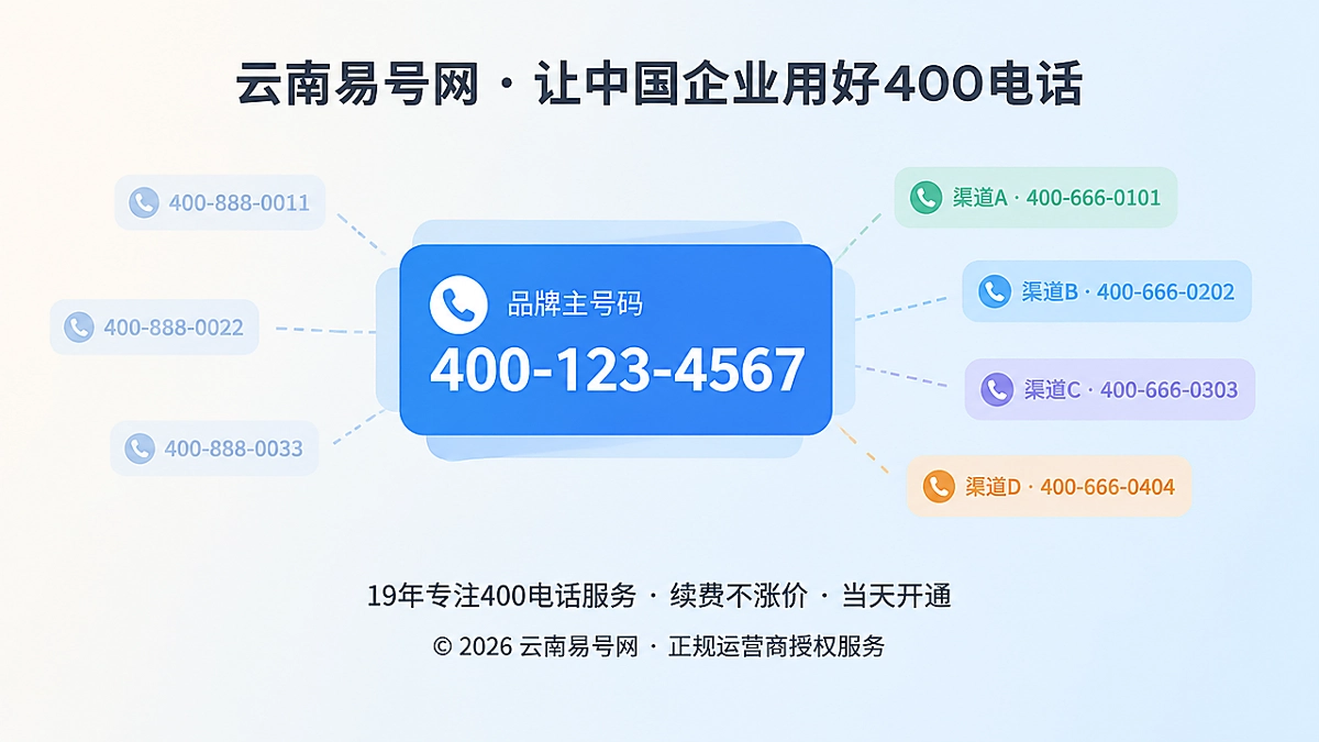 2026年400电话办理避坑指南：别让动态换号拆散品牌证据链